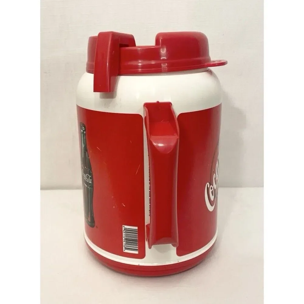 VINTAGE 2001 Whirley Coca Cola 64 oz Insulated Travel Mug Jug with Lid USA Coke